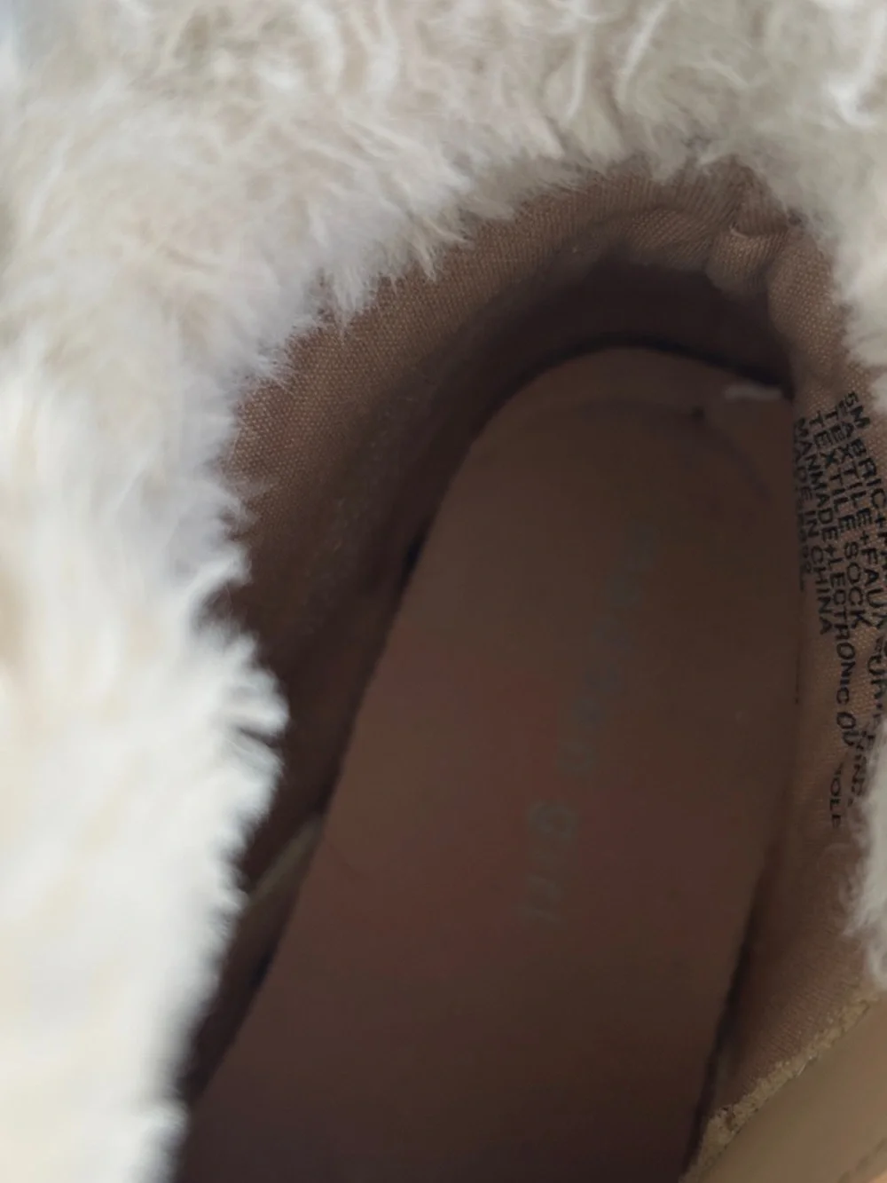 Madden Girl Tan Faux-Suede Shearling-Lined Winter Boots